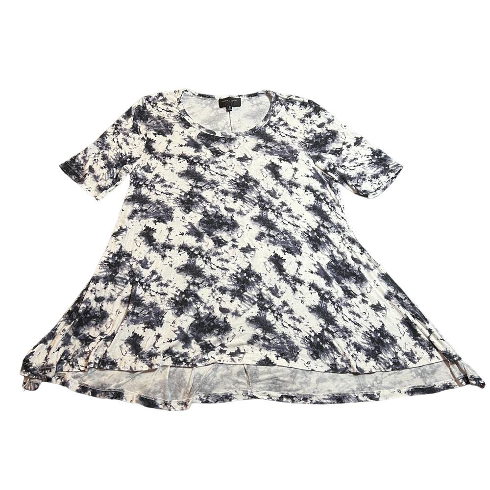 Romeo & Juliet Couture Tie Dye Jersey Knit Swing Tunic Top Size Medium Casual